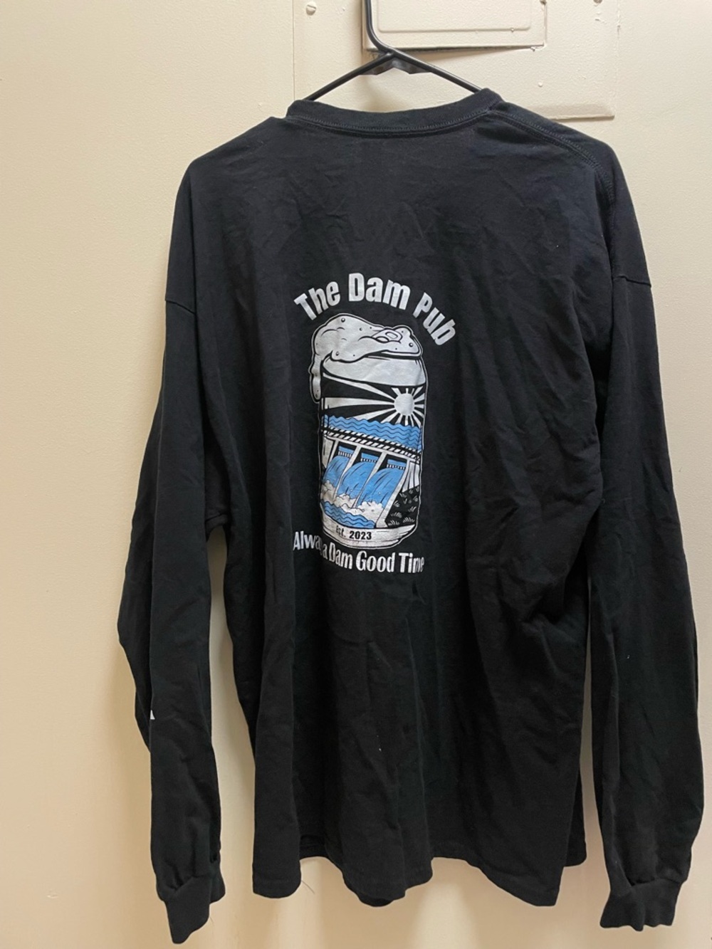 Black Long-Sleeve Graphic Shirt